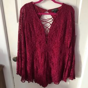 Edgy, bohemian romper